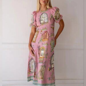 Alemais Women's Monte Linen Midi Dress